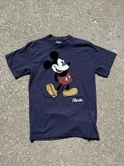 Vintage Disney Mickey Mouse “Florida” Souvenir store Graphic Flocking texture