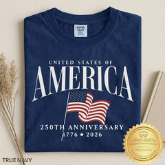 America 250th Anniversary TShirt Semiquincentennial Patriotic Vintage GraphicTee
