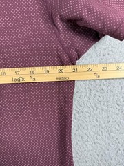 Bylt Drop Cut Lux S/S Performance Stretch Burgundy White Polka dots Mens Large