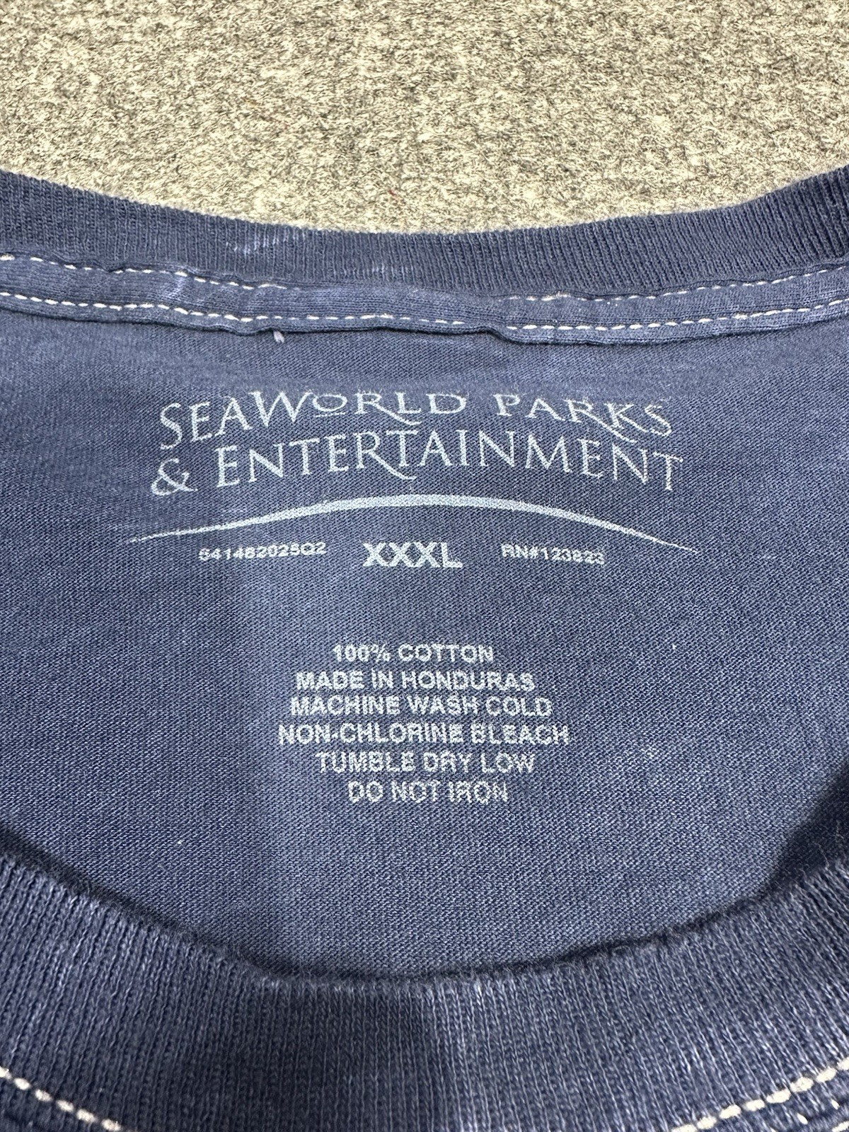 SeaWorld Aquatica Aqua Glow Shirt XXXL 3XL Blue Short Sleeve Cotton NEW gallery