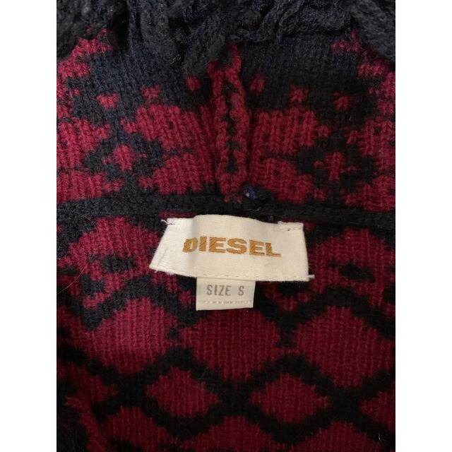 Diesel Sweater Hoodie Wool Nylon Fringed Size S Japan gallery