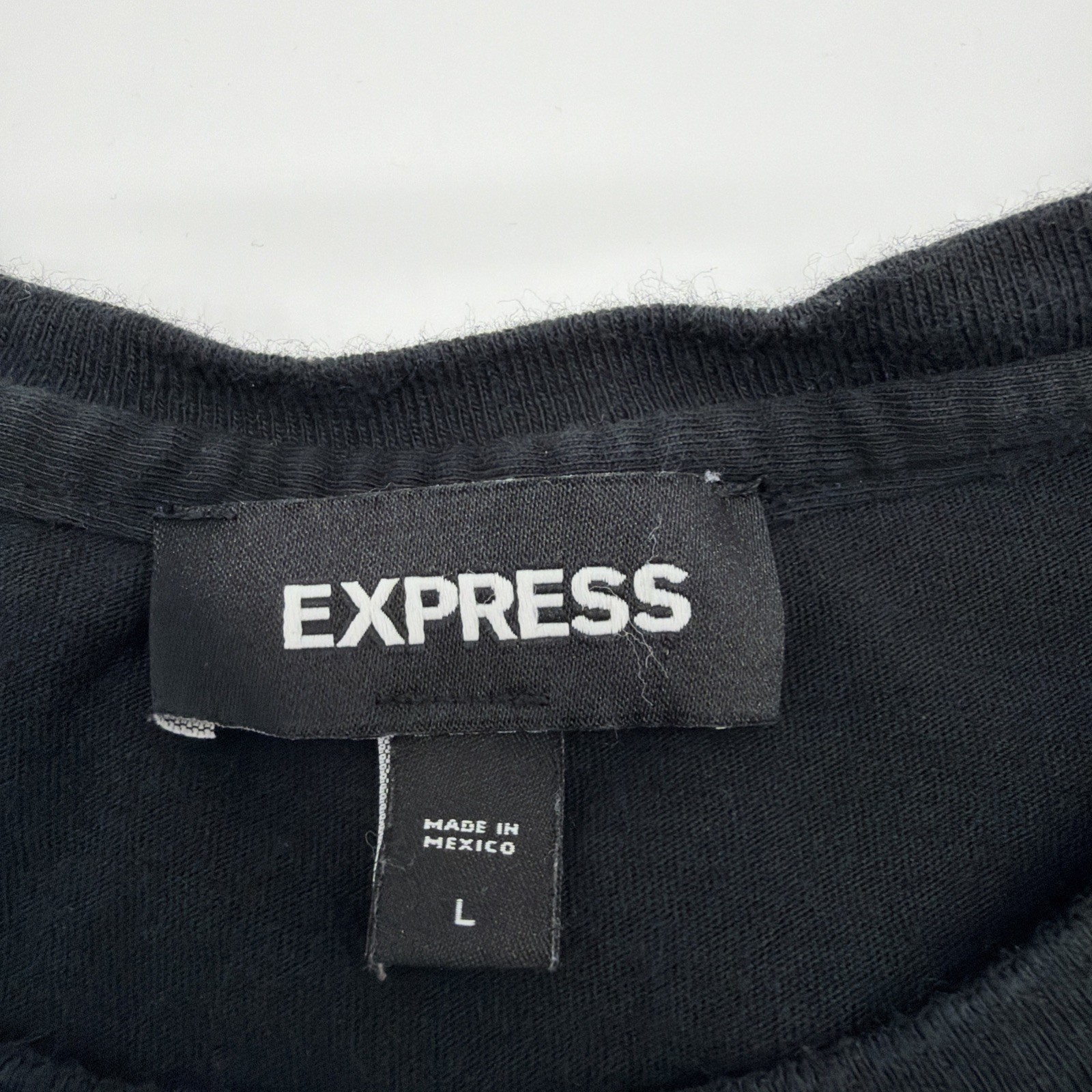 Express T-shirt Men L Black Graphic Print .#47216 gallery