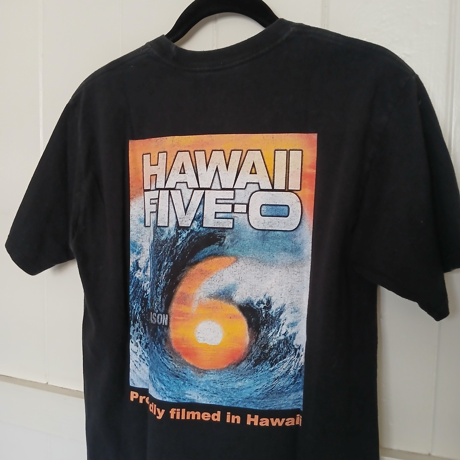 Hawaii Five-O T-Shirt FILM CREW Season 6 Tee Men's Small Black Cotton 5 0 gallery