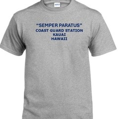SEMPER PARATUS*COAST GUARD STATION JUNEAU* ALASKA* INDIVIDUAL PT SHIRT