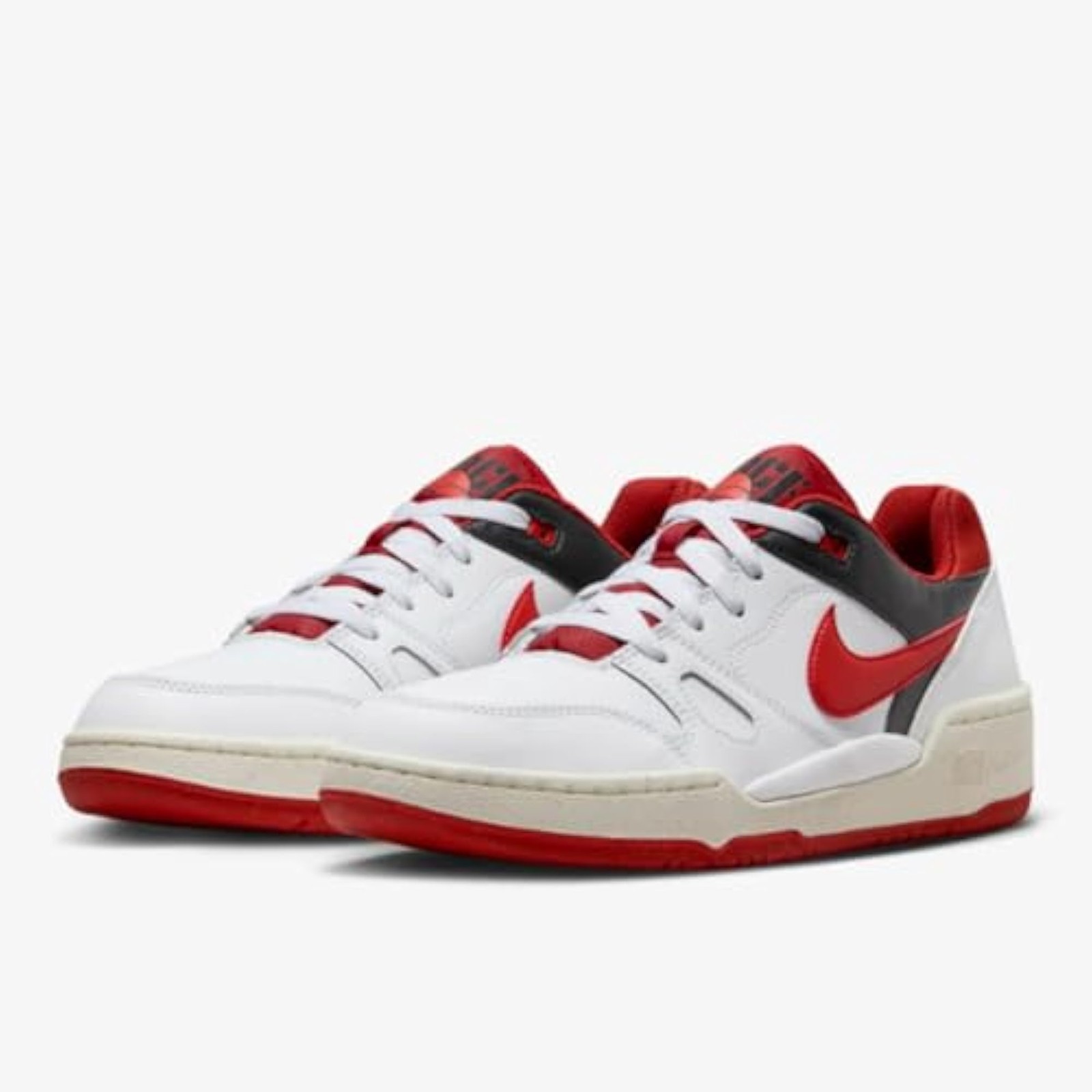 NIKE Full Force Low Mens FB1362-102 (White/Mystic RED-Black-SAIL), Size 10 - Whi gallery
