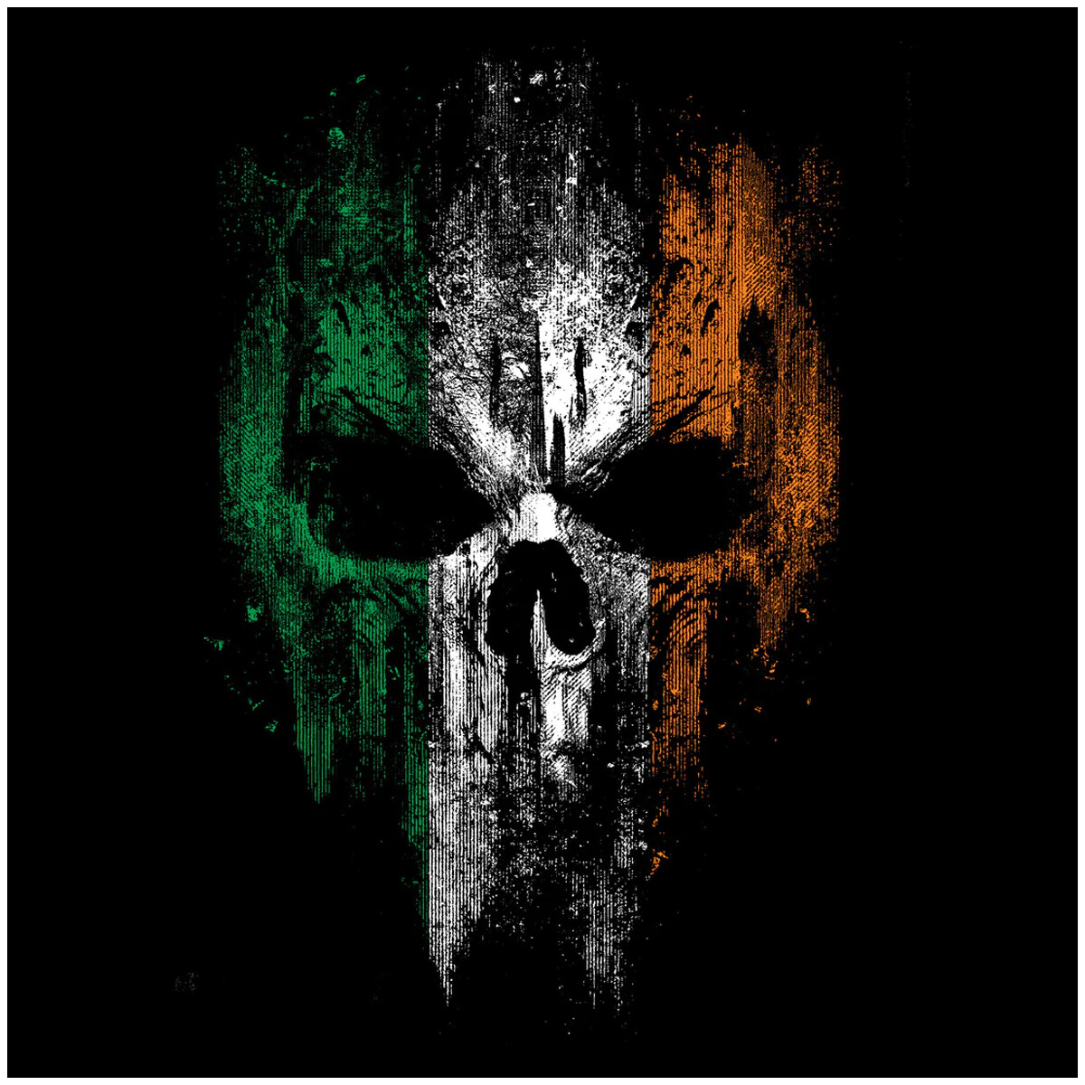 Grunt Style Women's Irish Reaper V-Neck T-Shirt - Black gallery