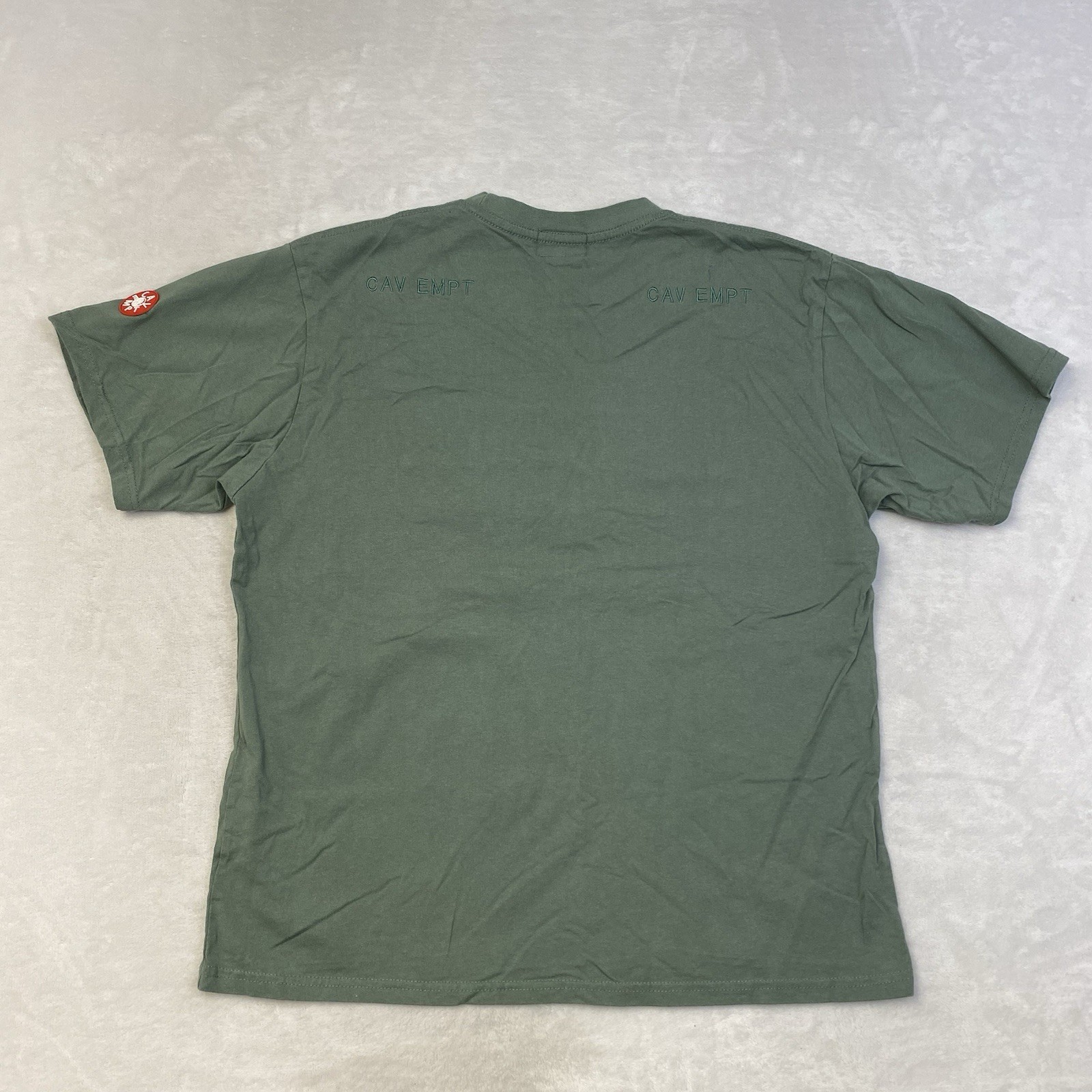 Vintage Cav Empt Shirt Mens Small Green Embroidered Logo Sleeve Patch Japan gallery