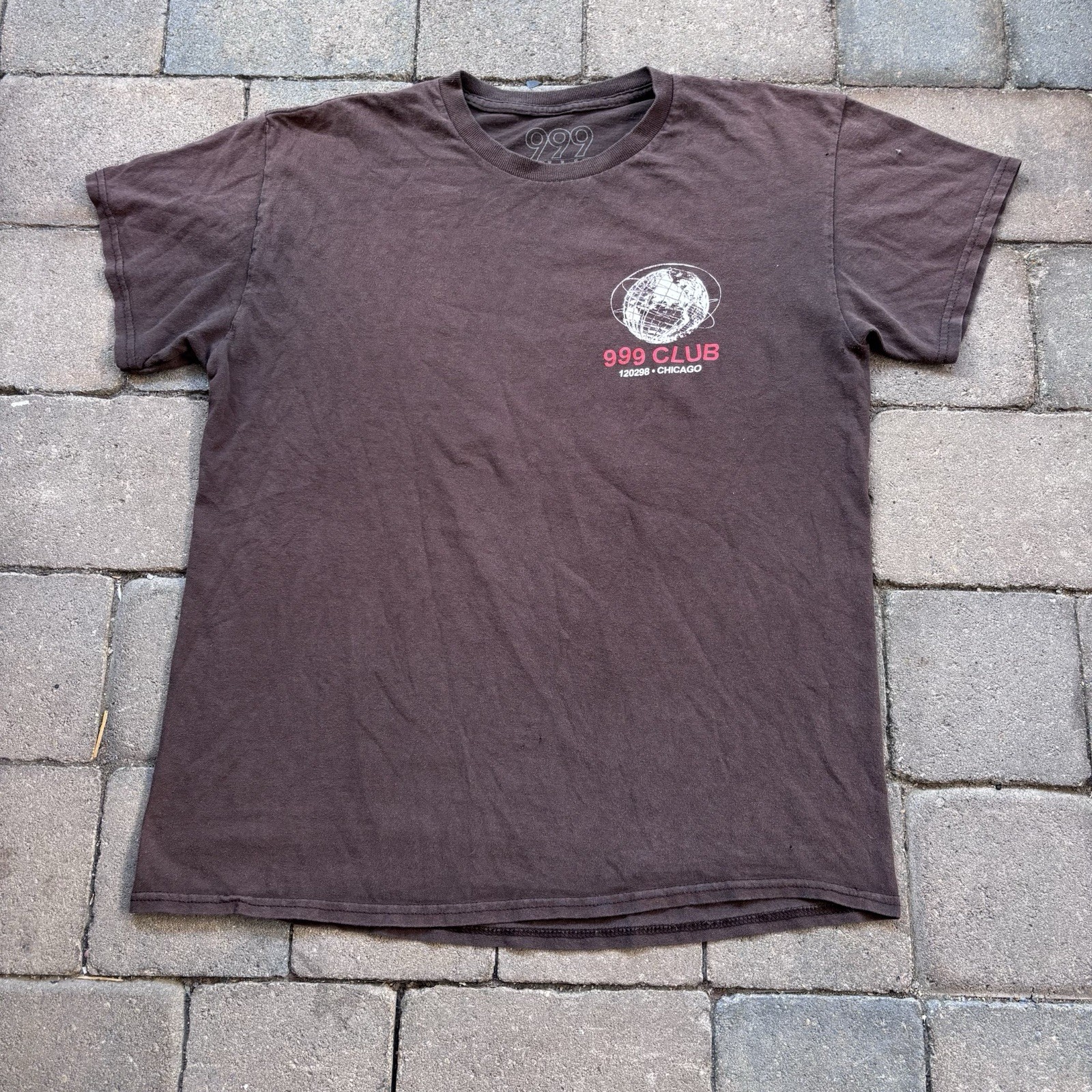 Juice WRLD 999 T-Shirt Mens Size M Lets Remain Positive Graphic Merch Brown Rap gallery