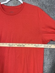 St Johns Bay Short Sleeve Crew Neck Legacy Tee Shirt Mens Size Large Orange Red