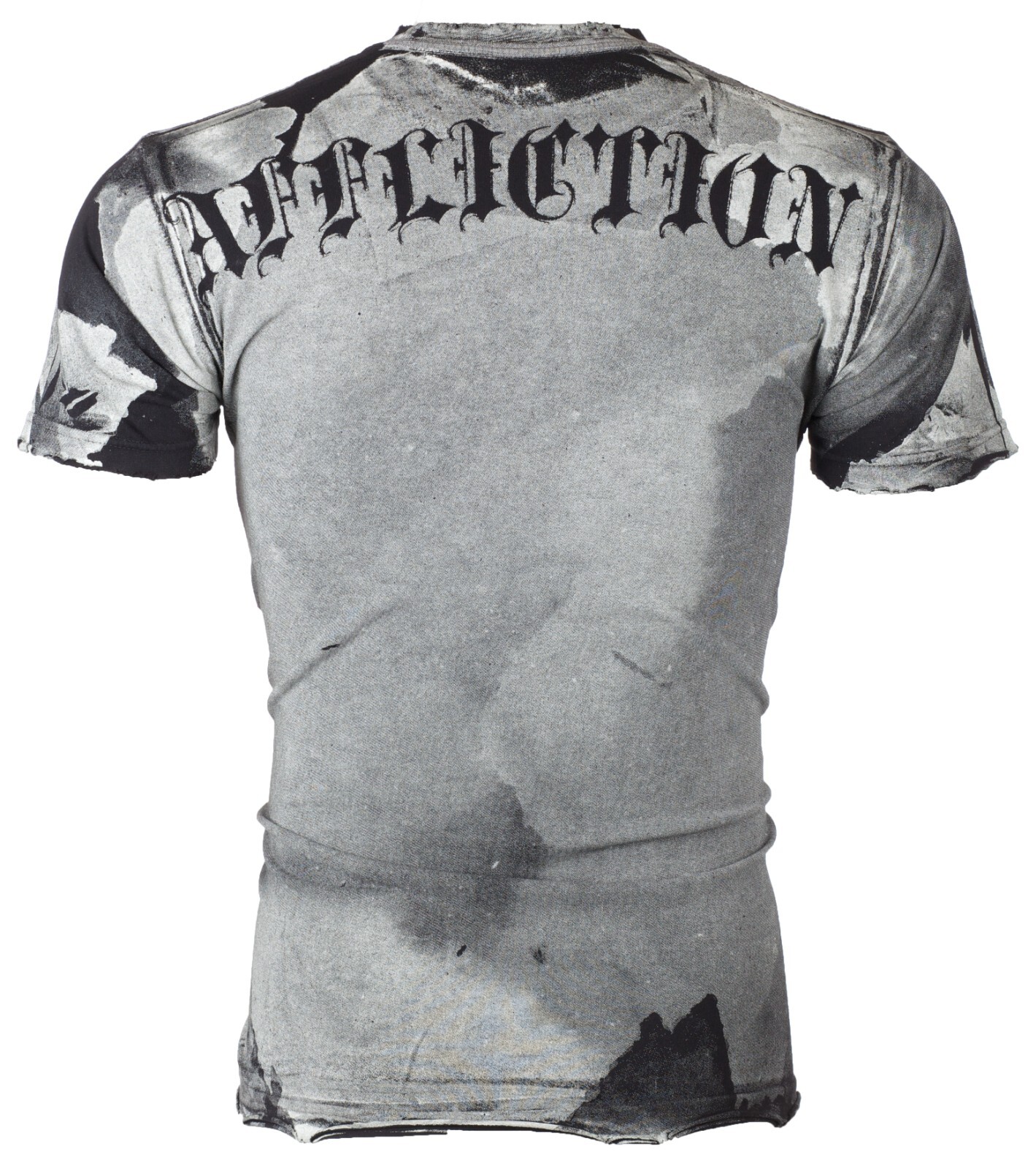 $58 AFFLICTION Black PUPPET MASTER Short Sleeve Slim Fit Y2K MMA Elite T-shirt gallery