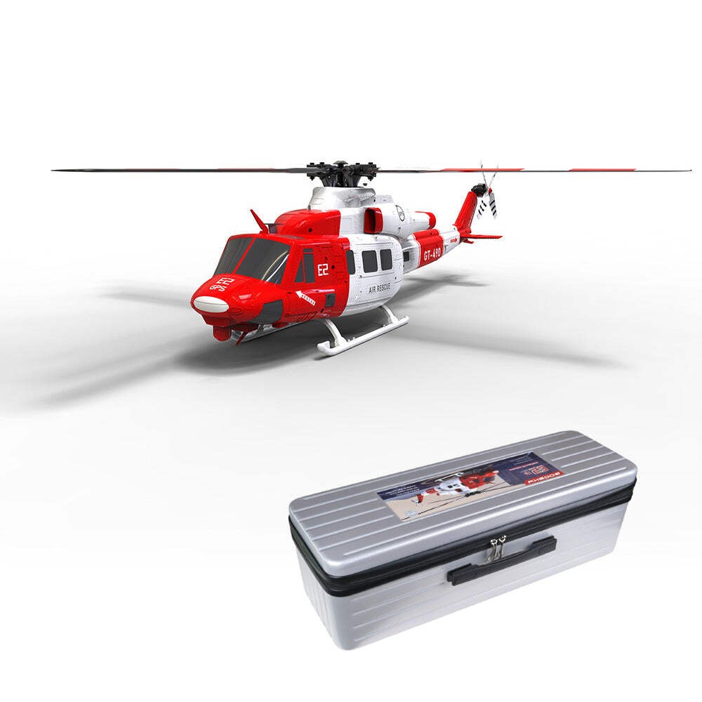 GPS RC Helicopter Goosky E2 UH-1Y Air Rescue BNF With Carrying Case For Beginner