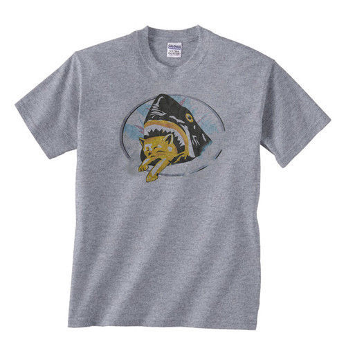 SHARK CAT Pineapple Express movie kitten funny gag gift Halloween costume Tee