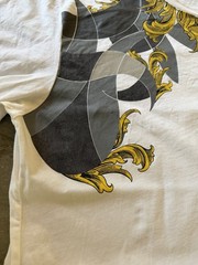 Versace Collection White Nero Stampa Print Crew Neck Short Sleeve T Shirt XXL
