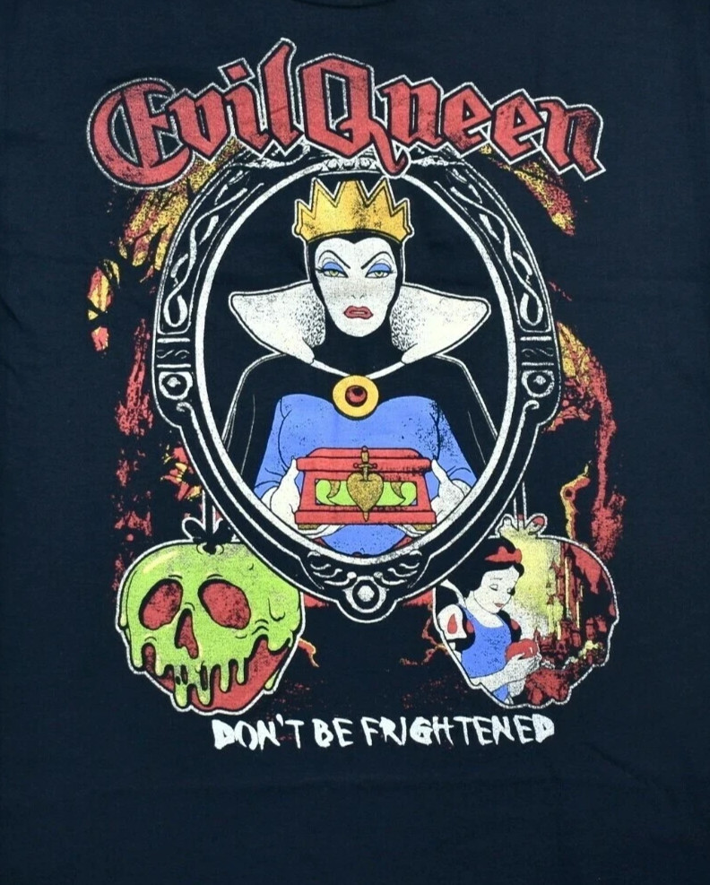 Disney Villains Mens Snow White Evil Queen Don't Be Frightened Shirt NWT Small gallery