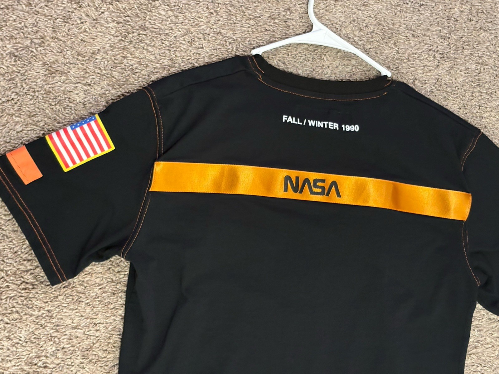 Heron Preston T-Shirt Mens Large Black NASA Base Layer Fall/Winter 1990 gallery