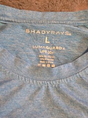 Shady Rays Luma Guard Blue Long Sleeve Shirt Men L Large UPF 30 Sun Protection