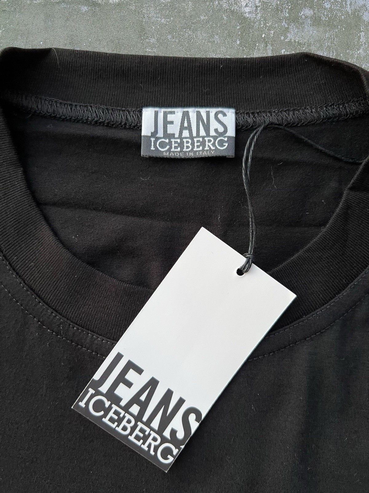 Vintage Iceberg Jeans Y2K Millennium Italy Long Sleeve Tee T-shirt (XL) (NWT) gallery