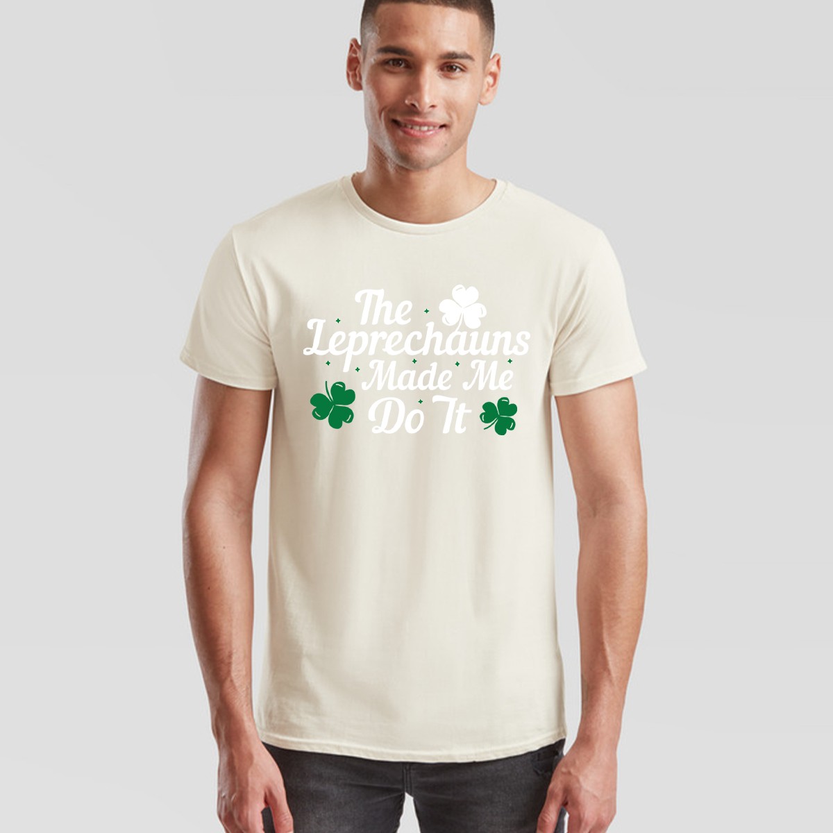 Saint Patricks Day Paddys The Leprechauns Made Me Do It Mens Womens T-Shirt gallery
