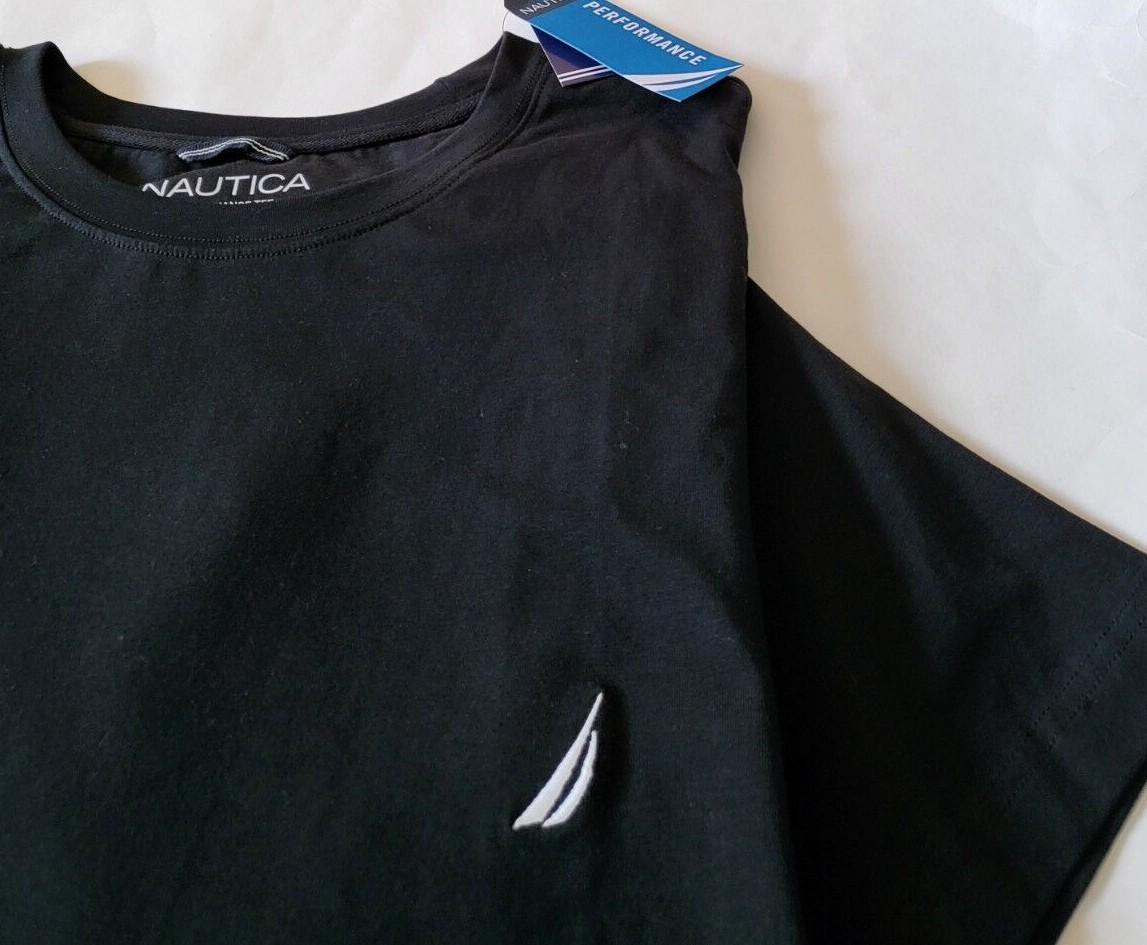 NAUTICA Mens t-shirt crew neck Size 2XL 3XL Navy Black short sleeve gallery