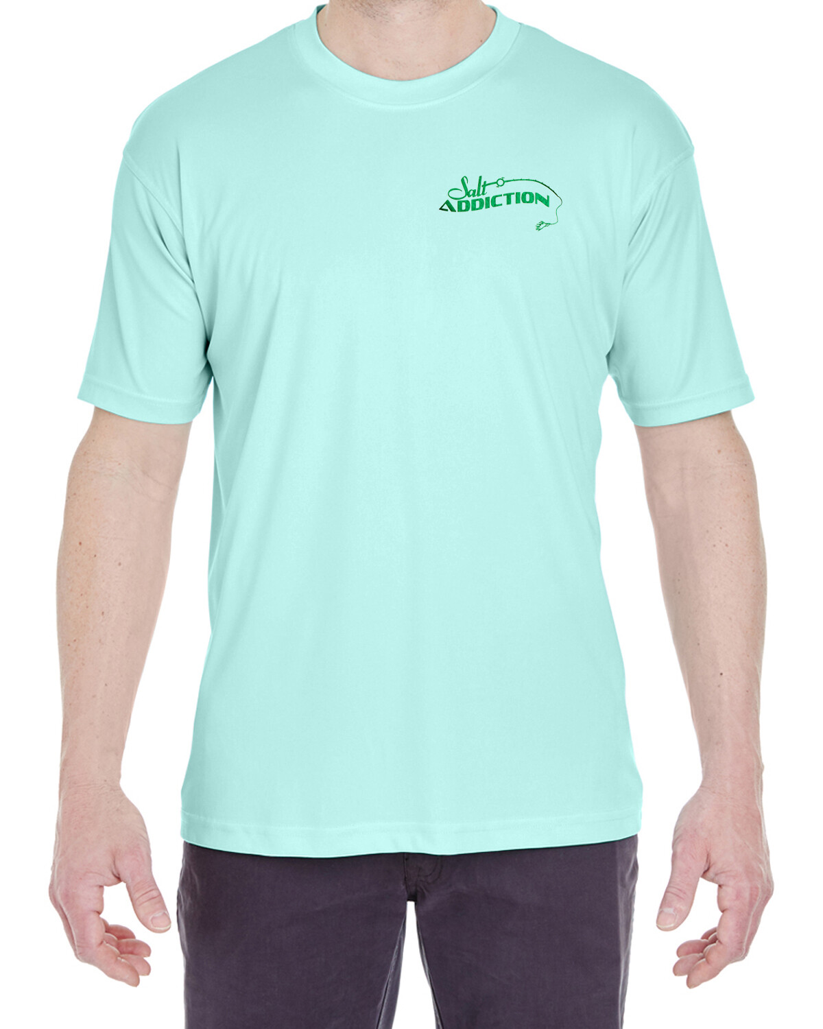 Salt Addiction Short Sleeve Micro Fiber T-Shirt saltwater Roosterfish uv poly gallery