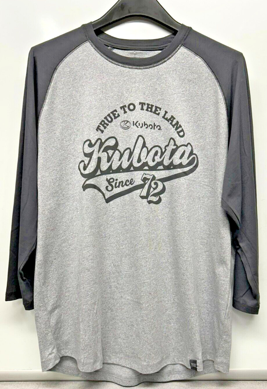Kubota long sleeve "True to the Land" gray T-shirt size XXL part# KBT042.GRY-2X gallery