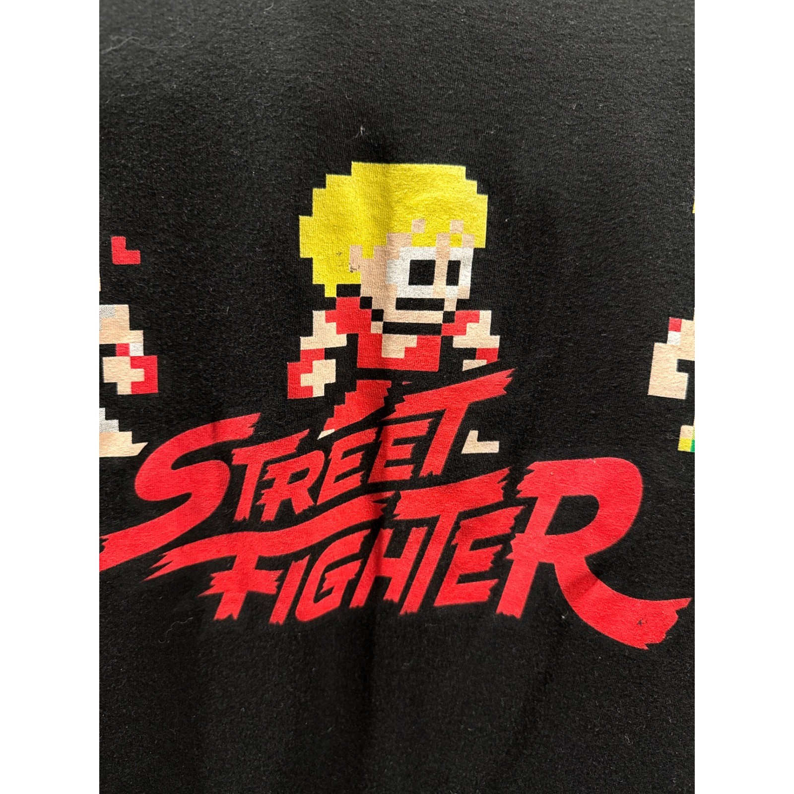Capcom Street Fighter Mens 3XL Black T-Shirt 8-Bit Pixel Graphic Anime Ken Ryu gallery