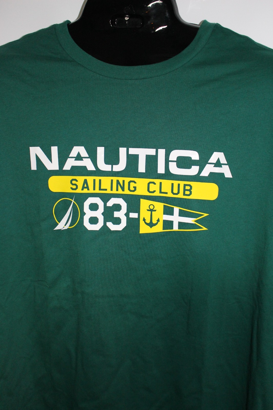 NAUTICA MEN’S S/S GREEN GRAPHIC T-SHIRT SZ: 3XLT 3XT XXXLT NWT