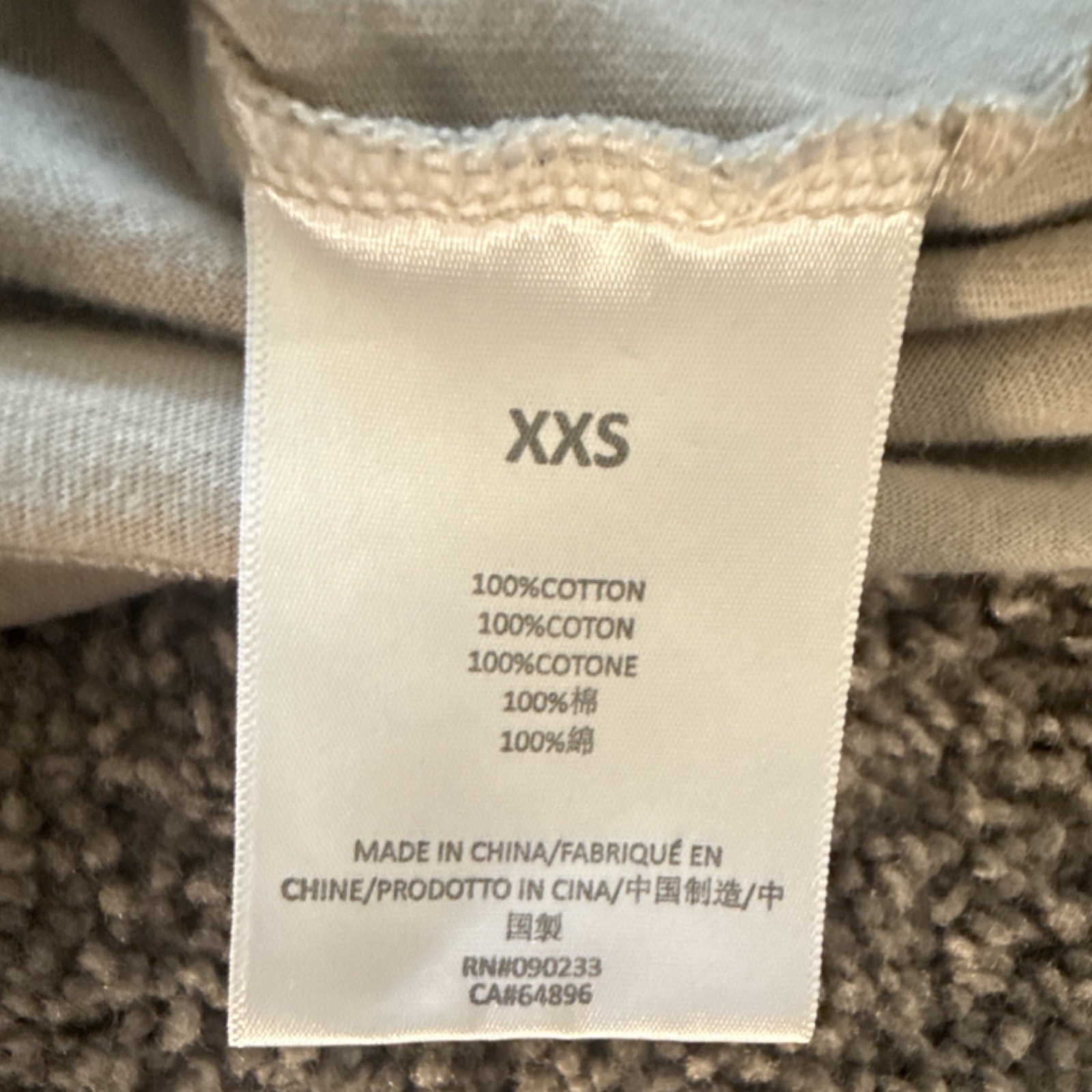 Essentials Fear of God ESSENTIALS Beige Logo Crew Neck Cotton Jersey Tee XXS gallery