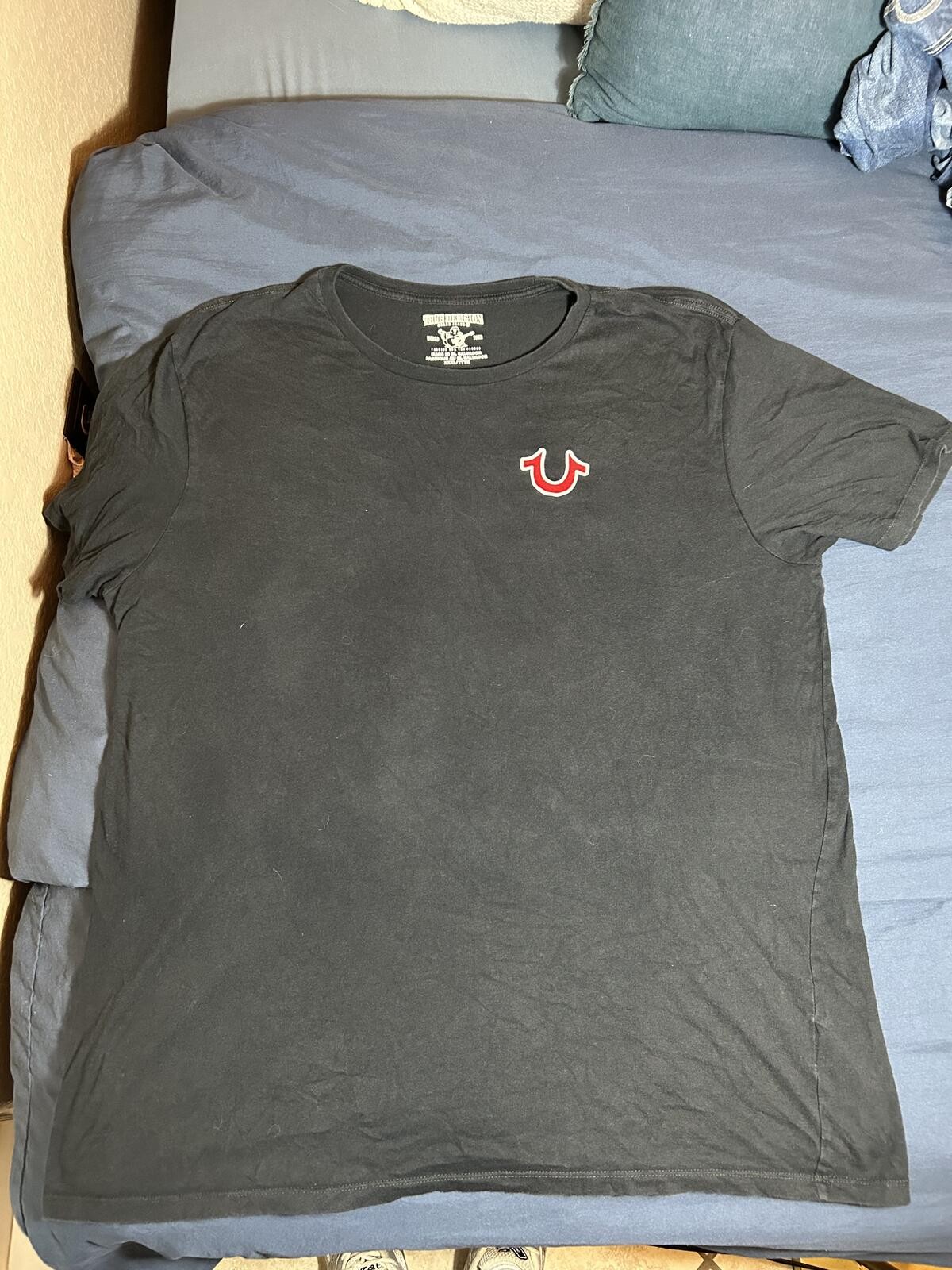 True Religion Black Graphic Logo Short Sleeve T-Shirt XXL gallery
