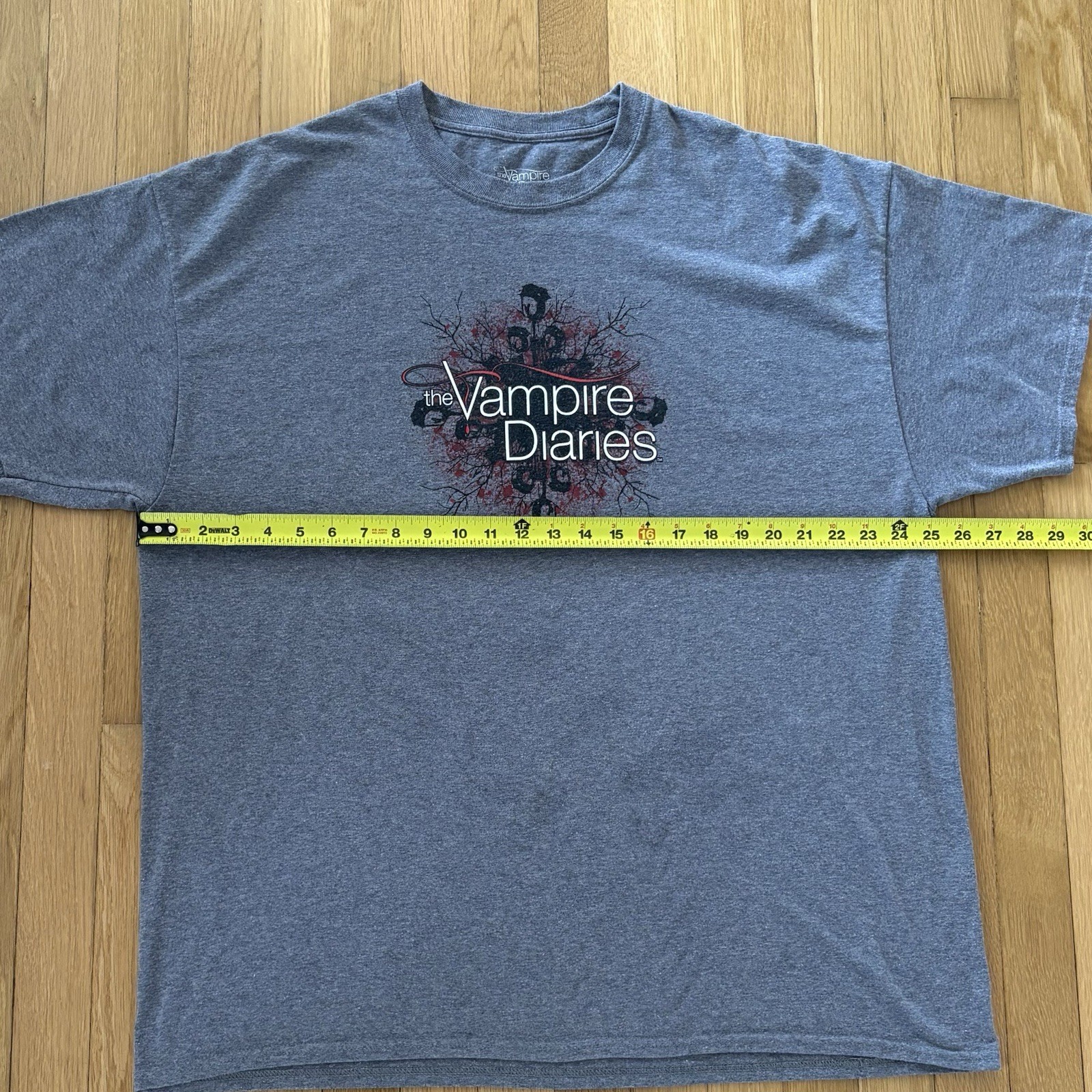 The Vampire Diaries Graphic Shirt Mens XXL Gray Y2K TV Series Rare Tee gallery