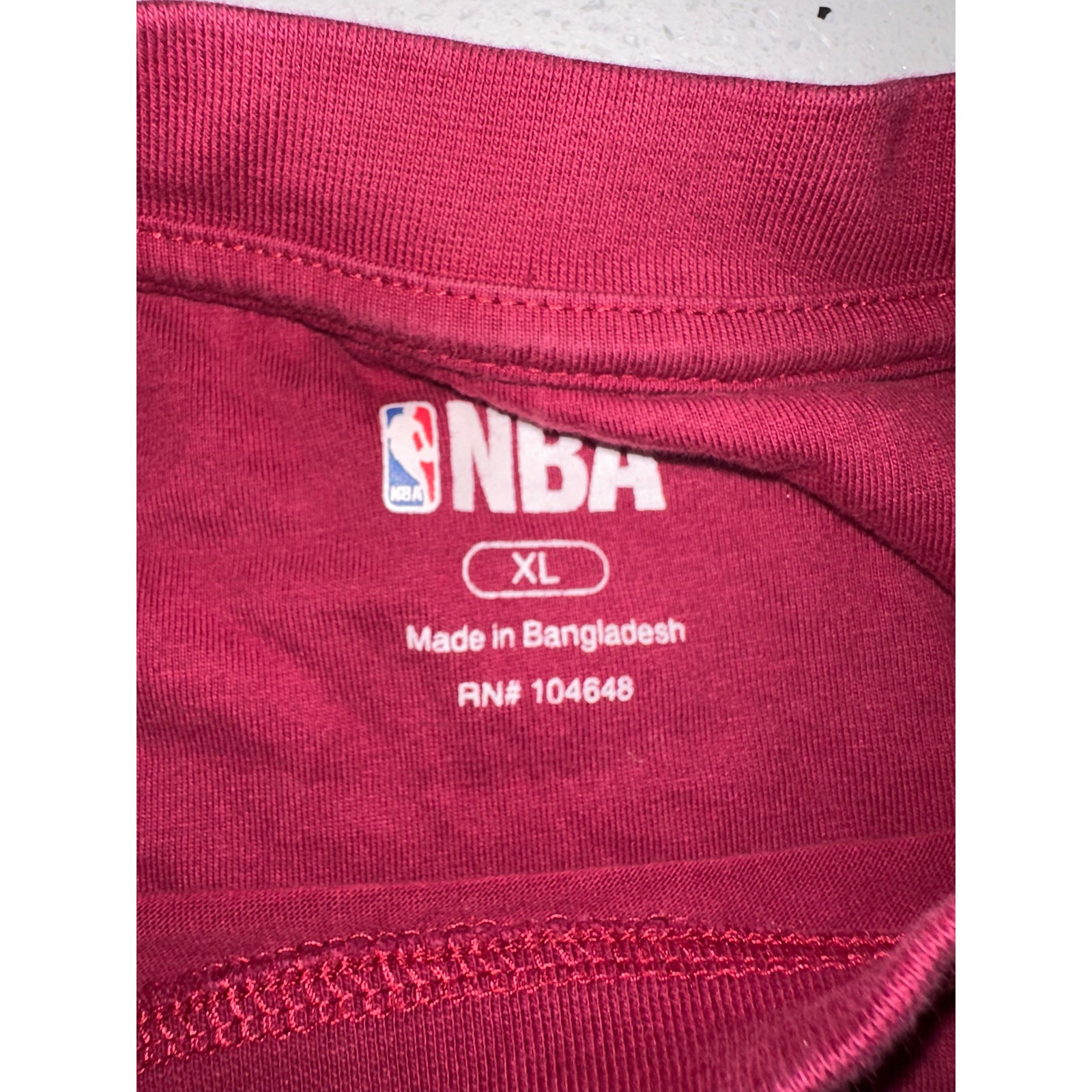 NBA Miami Heat Big Logo Red Long Sleeve Crew Neck w/ Basketball Spelled Out XL gallery