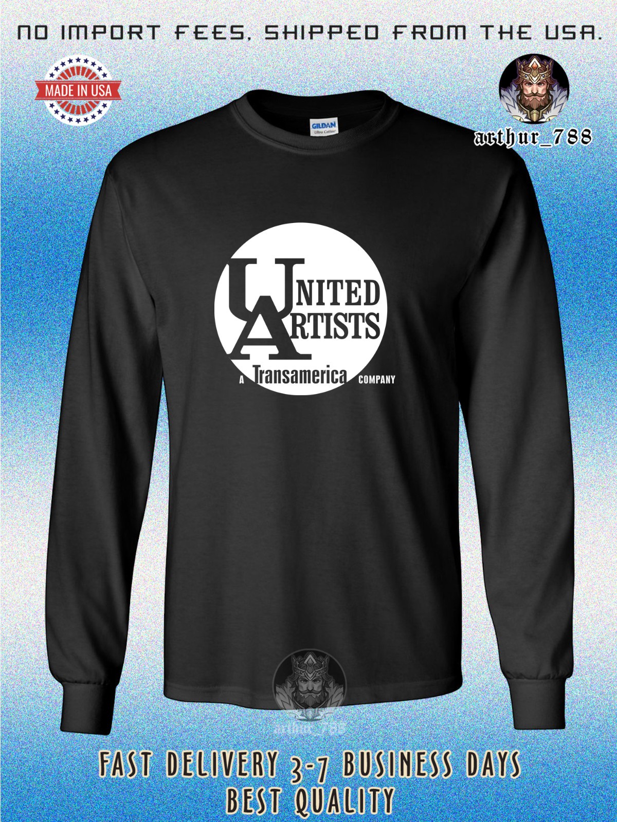 New United Artists A Transamerica Men's Long Sleeve T-Shirt American Tee T-Shirt gallery