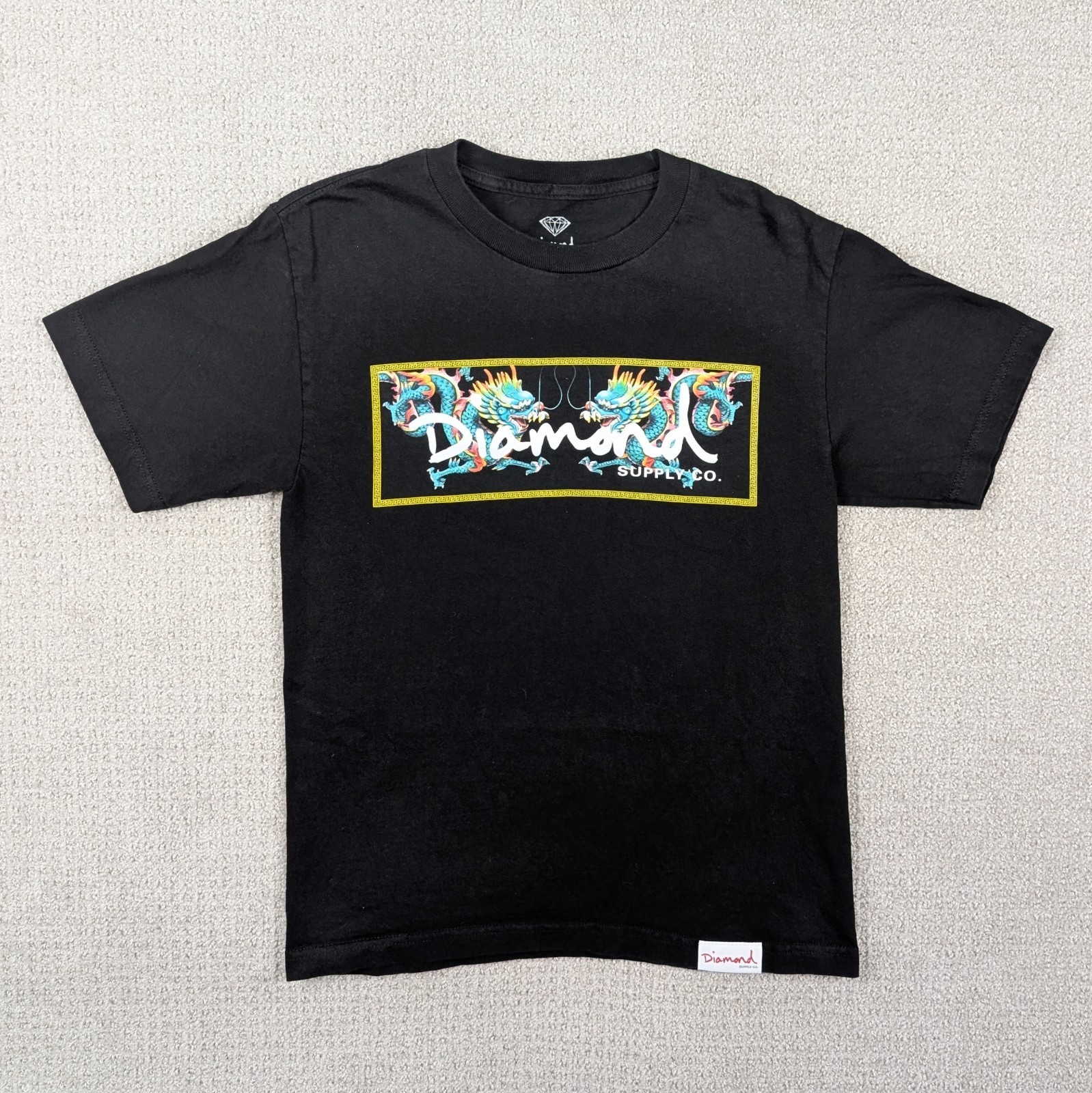 Diamond Supply Co. Dragon Shirt Mens Small Black Japan Box Logo Skate Streetwear gallery
