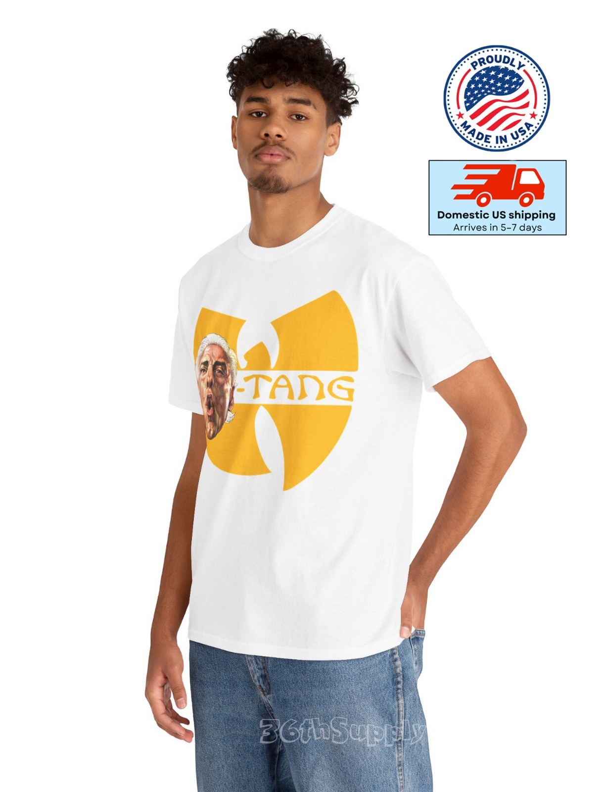 Ric Flair Wu-Tang Clan Funny Vintage 90s Rap Hip Hop S-5XL T-Shirt Men Unisex gallery