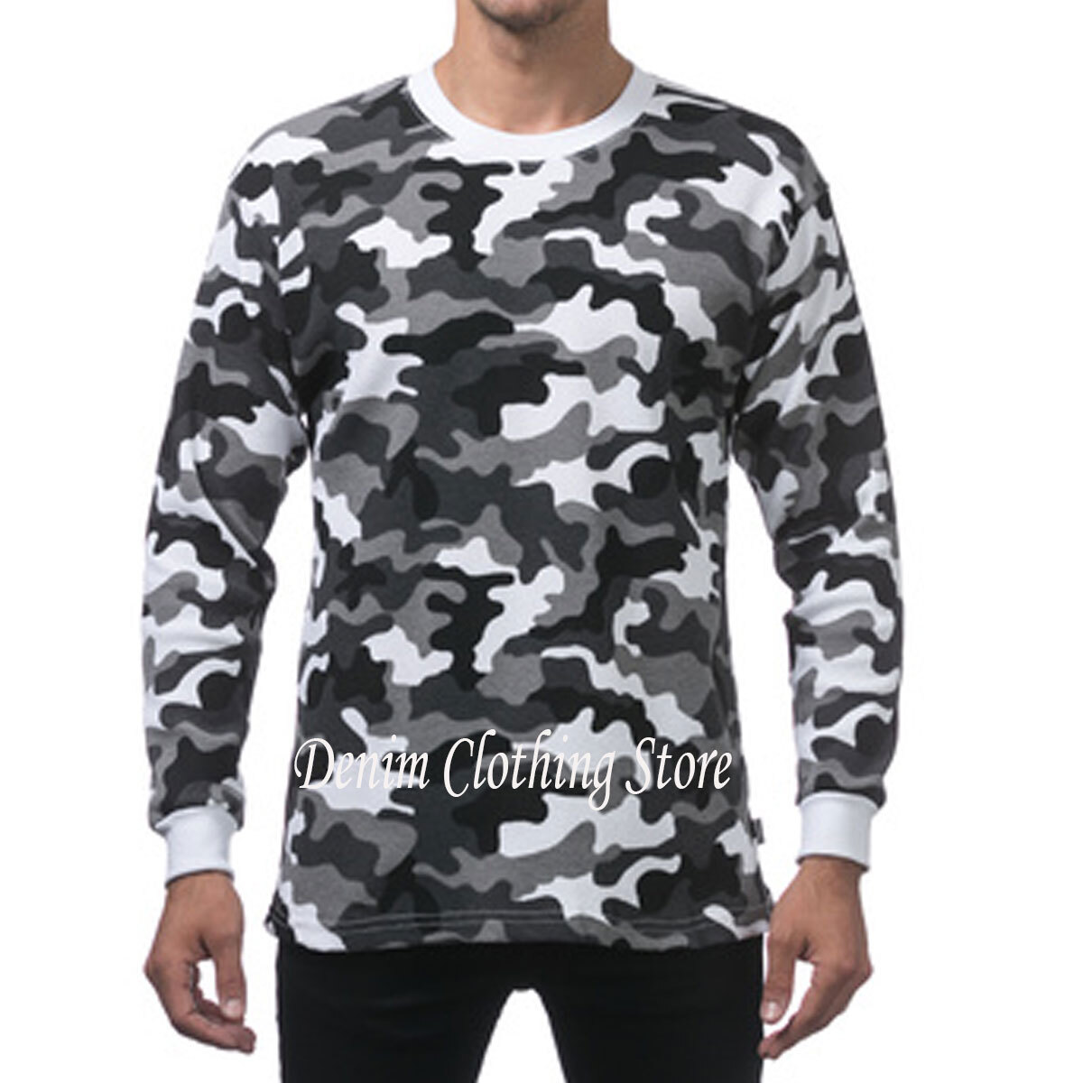 New PROCLUB Men's Heavyweight THERMAL Top Long Sleeve Shirts Waffle Solid S-5XL gallery
