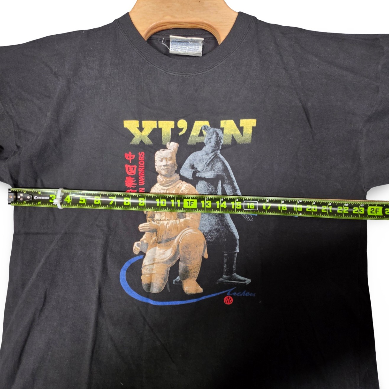 Vintage Xi'an Qin Warriors Terracotta Army China Graphic T-Shirt Mens XL Black gallery