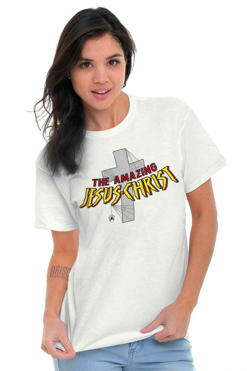 Amazing Jesus Christ Christian Religious Adult Short Sleeve Crewneck Tee gallery