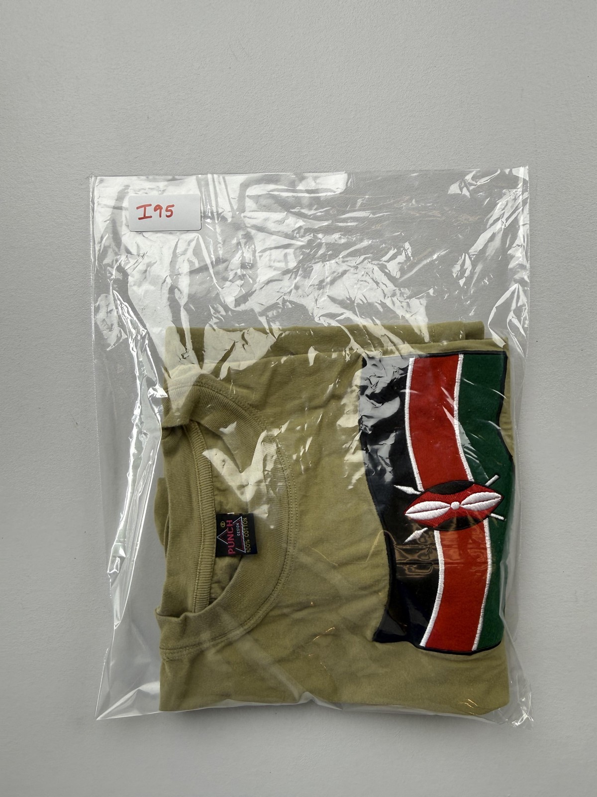 Punch Shirt Mens XL Green Kenya Flag Graphic Tee Embroidered Travel Souvenir gallery