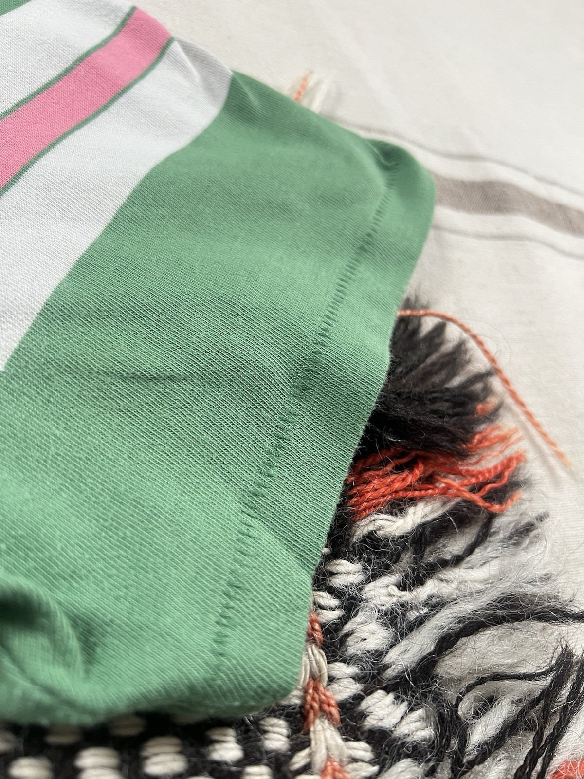 LVC T-Shirt L Levi's Vintage Clothing 60s Sportswear Single Stitch Green Stripe gallery