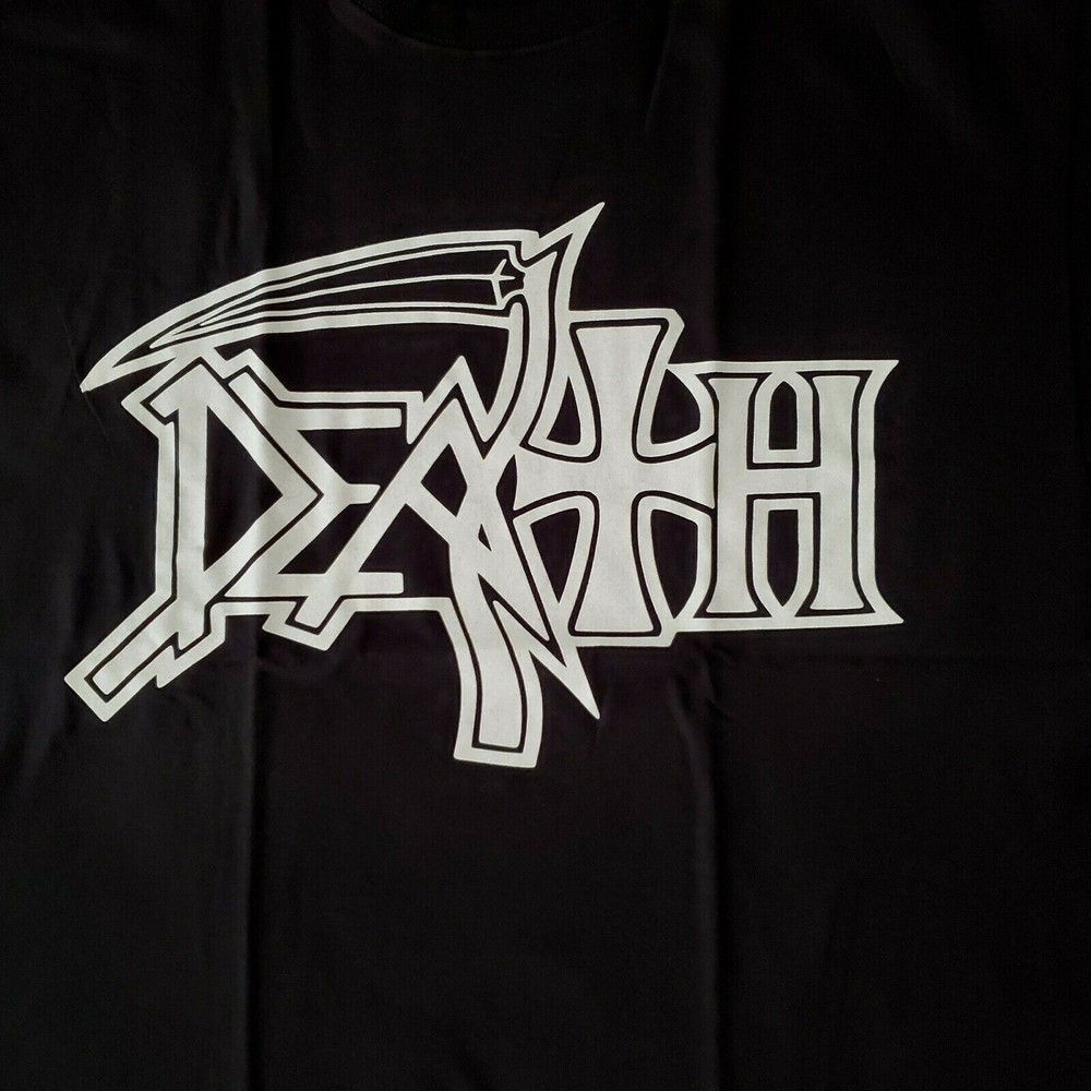 FREE SAME DAY SHIPPING Classic DEATH Logo Chuck Shuldiner Shirt MEDIUM