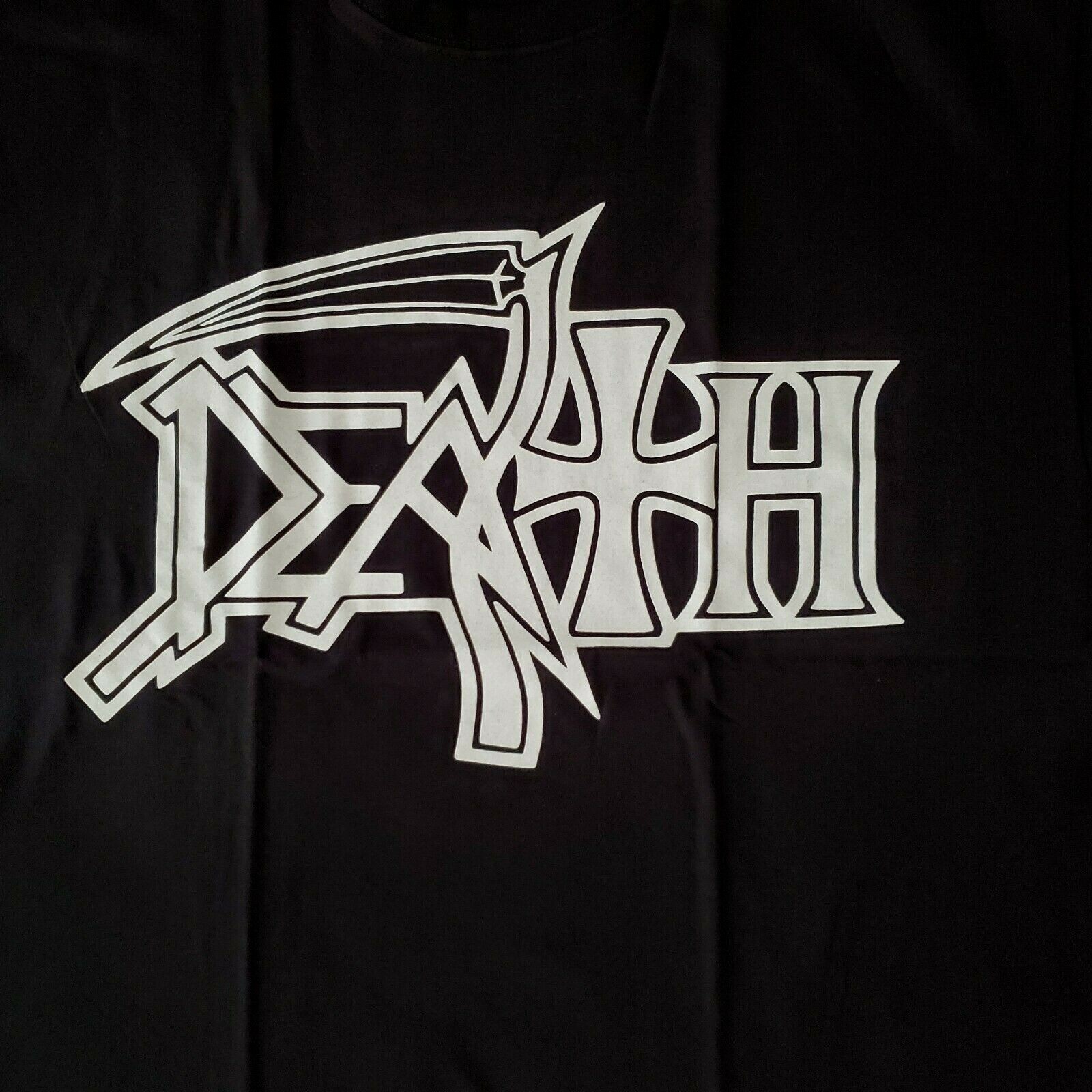 FREE SAME DAY SHIPPING Classic DEATH Logo Chuck Shuldiner Shirt MEDIUM