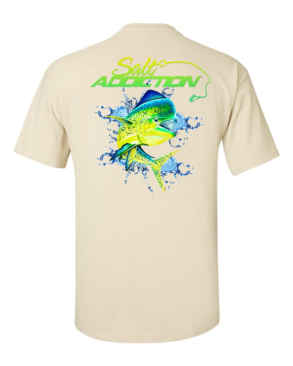 Salt Addiction Saltwater Dolphin Fishing Short Sleeve T Shirt Mahi Mahi Ocean gallery