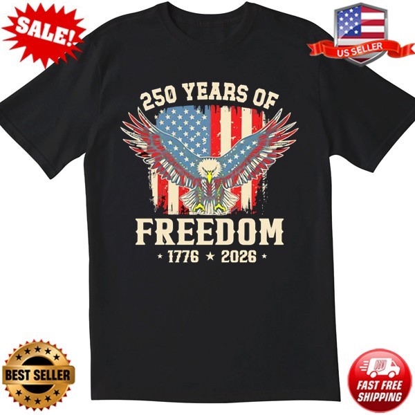Patriot Pride 250 Years of Freedom 1776 2026 Shirt, Eagle USA T-Shirt S-3XL gallery