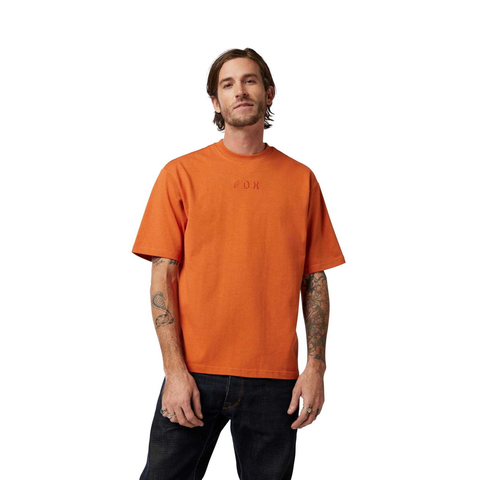 Mens Wordmark Oversized Short Sleeve Tee Chocolate gallery
