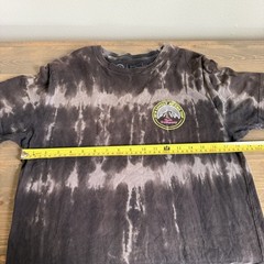 Neff Men’s Medium Brown Tie Dye Lonely At The Top Short Sleeve T-Shirt Tee