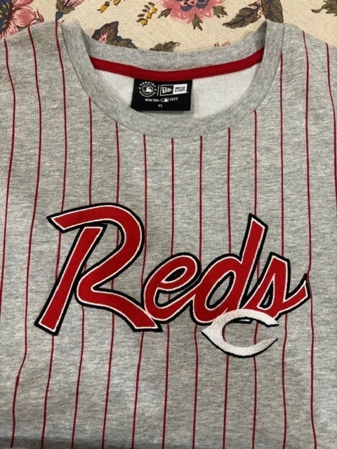 New Era Cincinnati Reds Grey THROWBACK Design Short Sleeve Tshirt Mens XL gallery