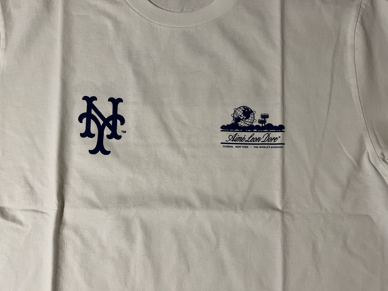 Aime Leon Dore ALD x The New York Mets Unisphere Logo Tee White T-Shirt Size XXL gallery