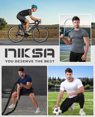 Men’s Compression Shirts 3 Pack, Compression Shirts for Men Short Sleeve Athl…