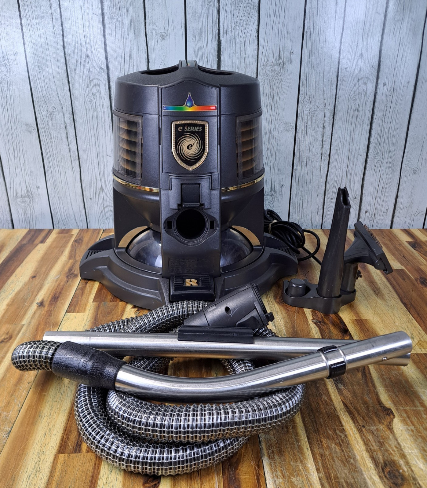 Rainbow Series E2 Type 12 Vacuum Canister with Water Basin & Accessory Hose