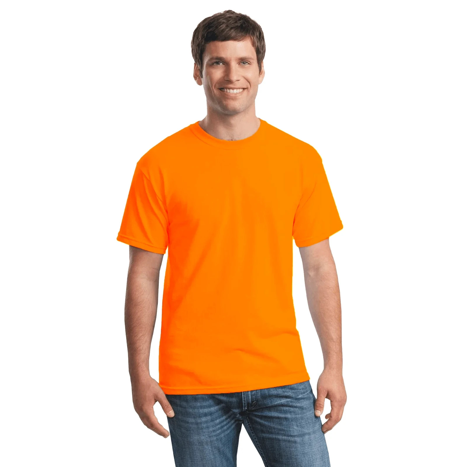 Gildan Classic Men's T-Shirt Safety Orange**New** gallery
